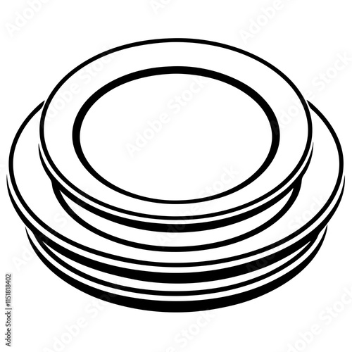 plate isolated on white background