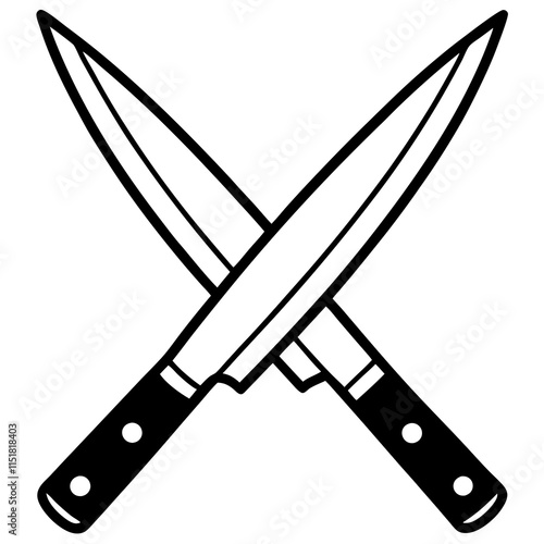 knife isolated on white background