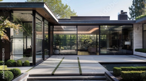 Wallpaper Mural luxury villa with pool and garden and beautiful entrance  Torontodigital.ca