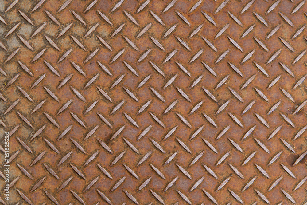 Stain and rust non-slip metal background with copy space. This texture can use for effect layer Stain and rust non-slip metal background with copy space. This texture can use for effect layer