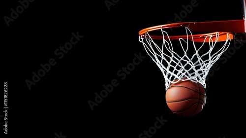 Wallpaper Mural Basketball Swishing Through Net Towards Hoop Torontodigital.ca