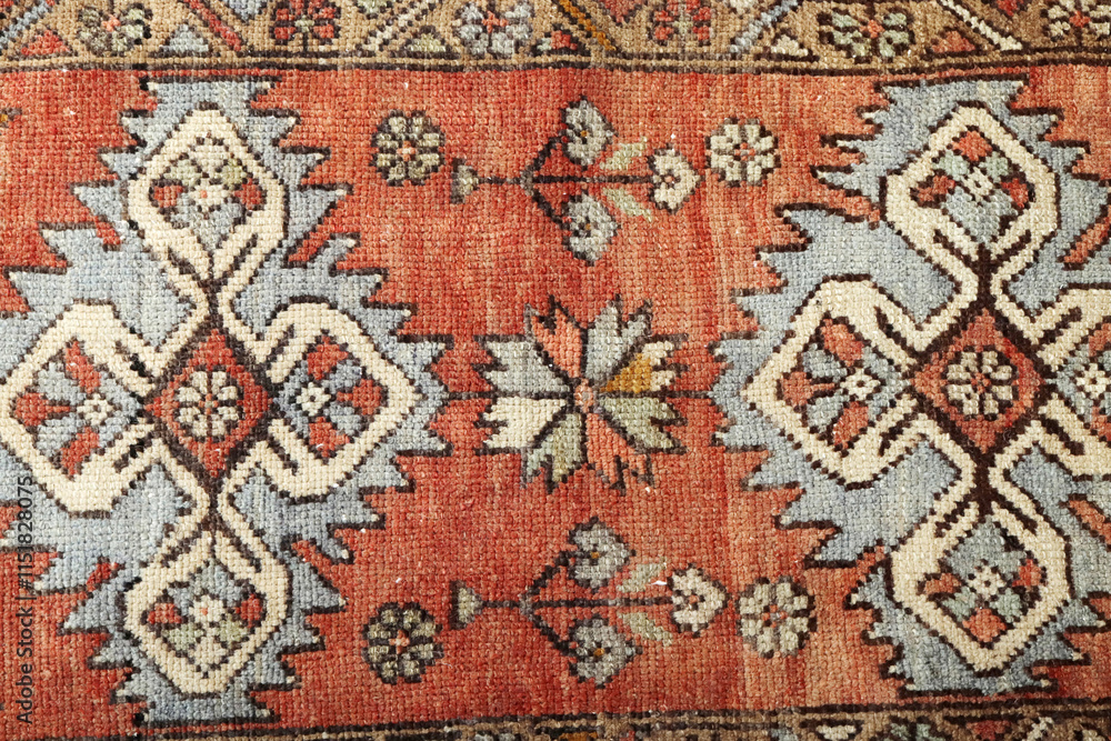 Textures and patterns in color from woven carpets Textures and patterns in color from woven carpets