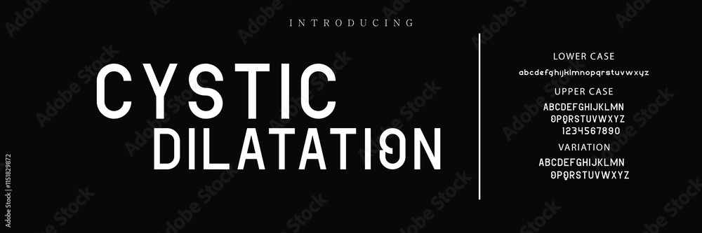 Fototapeta premium Minimal modern alphabet fonts. Typography minimalist urban digital fashion future creative logo font.