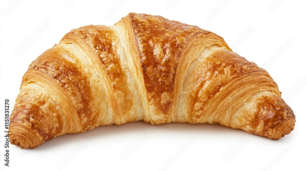 Golden Brown Croissant Delicious Baked Pastry Treat Golden Brown Croissant Delicious Baked Pastry Treat