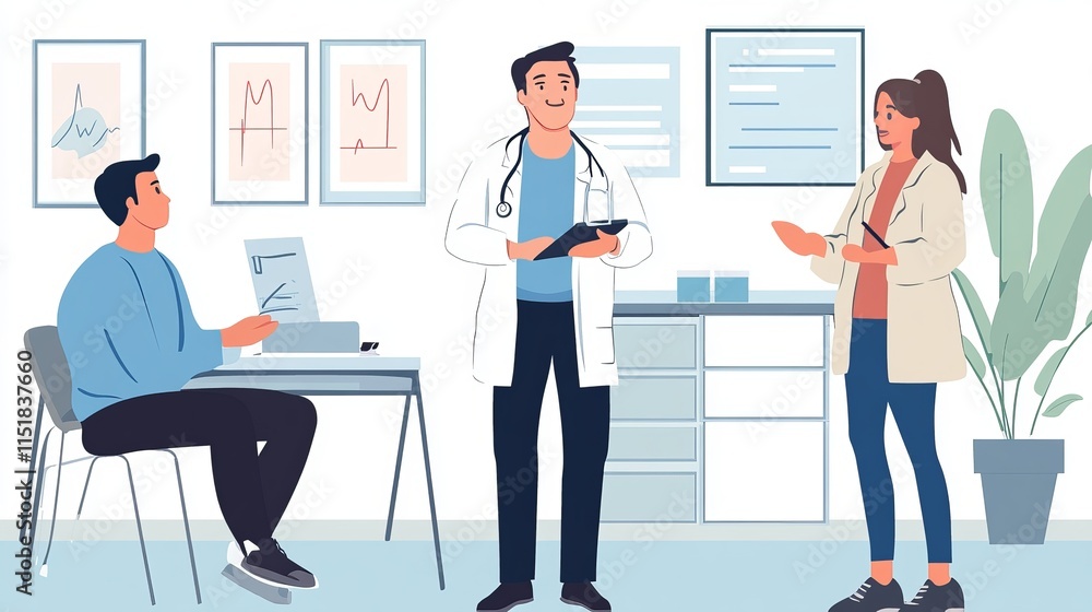 Patient Care: Doctor Discussing Diagnosis and Treatment Options Patient Care: Doctor Discussing Diagnosis and Treatment Options