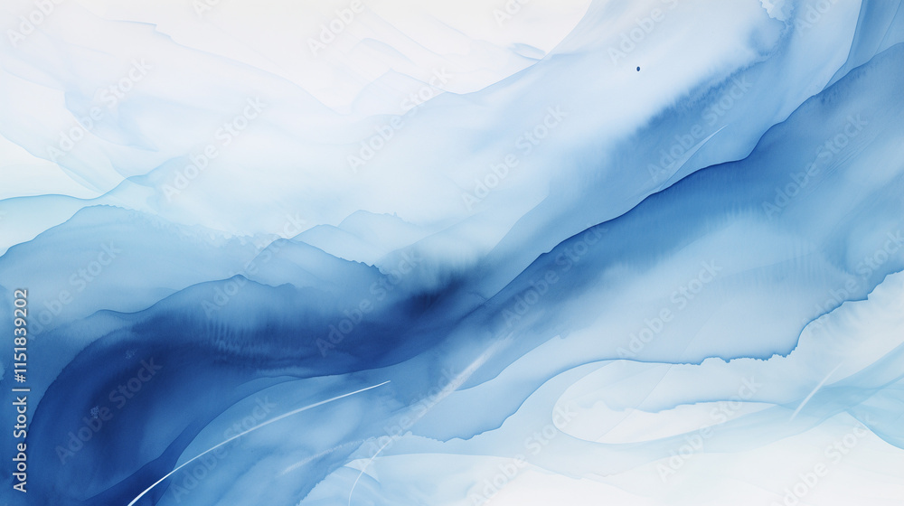 Abstract blue and white watercolor texture Abstract blue and white watercolor texture
