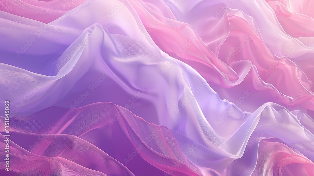 Obraz premium A serene, flowing gradient of pink and lavender