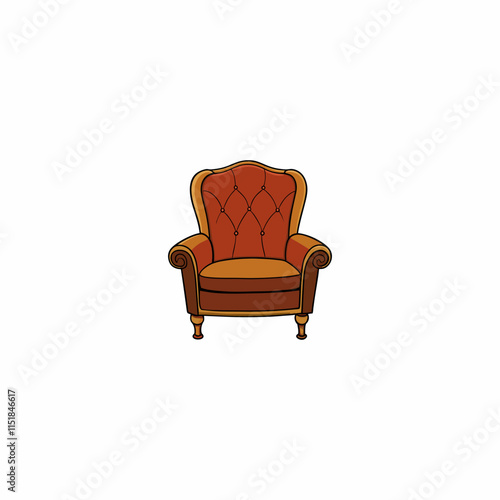 Leather sofa silhouette