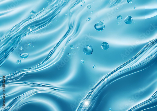 blue water drops
