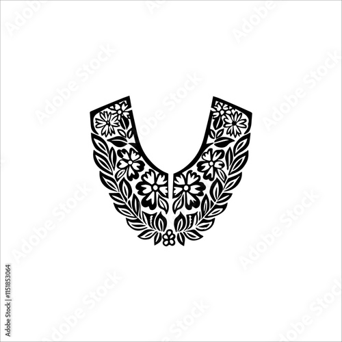 Collar design for kameez 