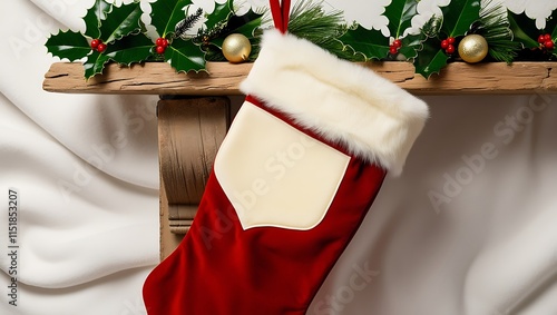 Red Velvet Christmas Stocking