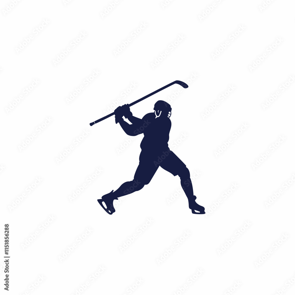 Hockey player silhouette Hockey player silhouette