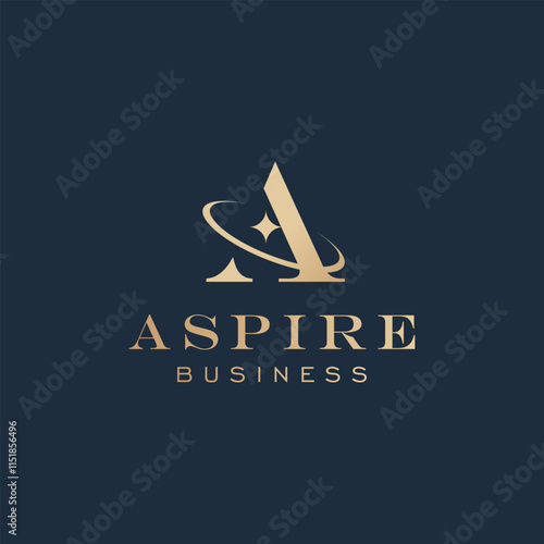 Luxury Letter A Logo Design Template Vector for Consulting Business