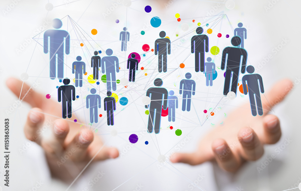 Abstract technology group and data