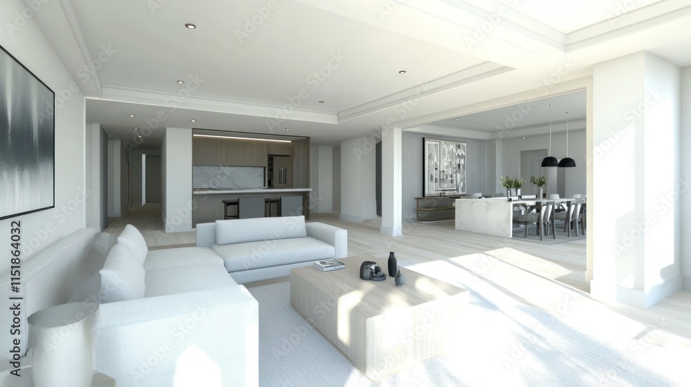 Modern Open Plan Living Space Design Modern Open Plan Living Space Design