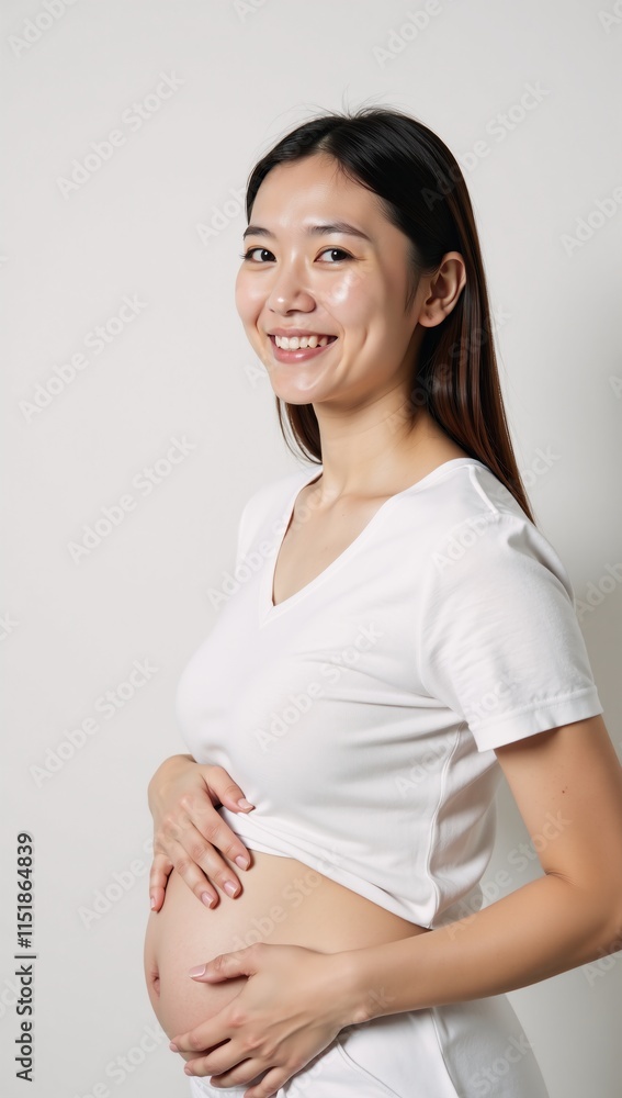 Pregnant Man Satisfaction Icon Consumer Behavior Line Icon on White Background Pregnant Man Satisfaction Icon Consumer Behavior Line Icon on White Background