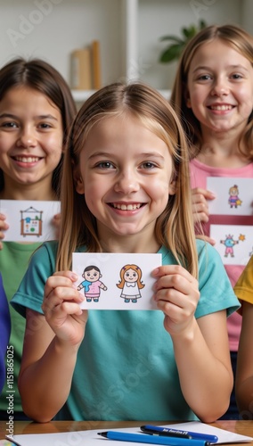 Doodle icon set with adorable characters representing creative individuals