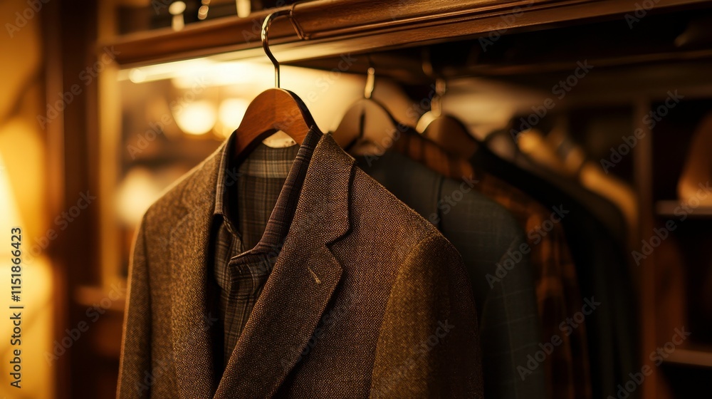 Elegant Wardrobe with Stylish Jackets and Coats Elegant Wardrobe with Stylish Jackets and Coats