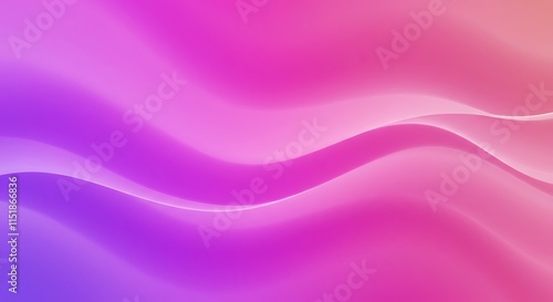 Wallpaper Mural Abstract pink purple gradient waves. Smooth curves design background. Torontodigital.ca