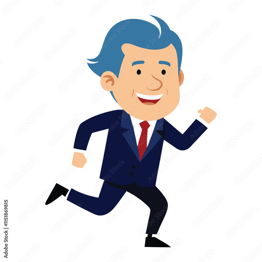 Happy president day USA running president vector illustration Happy president day USA running president vector illustration