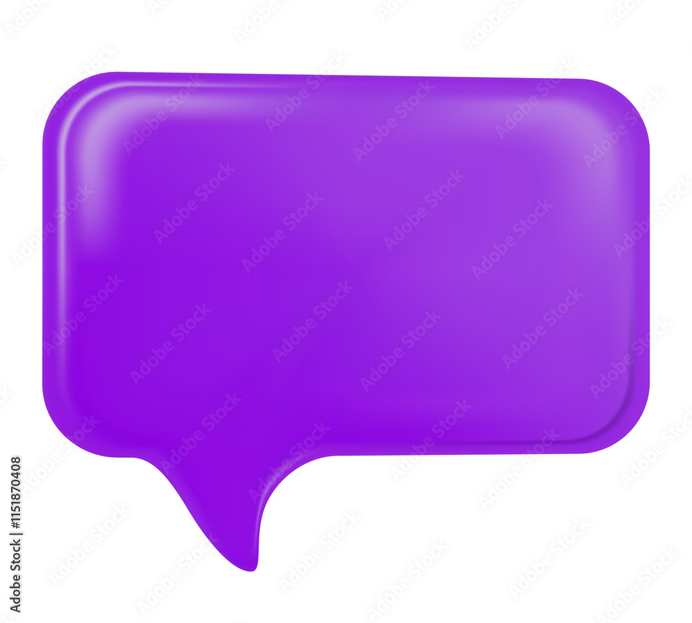 Purple square speech bubble chat isolated, vector illustration icon Purple square speech bubble chat isolated, vector illustration icon