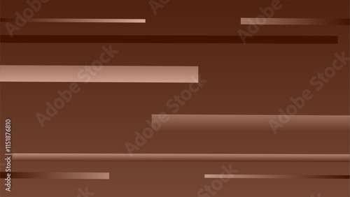 Modern Abstract Background with Horizontal Brown Gradient Lines