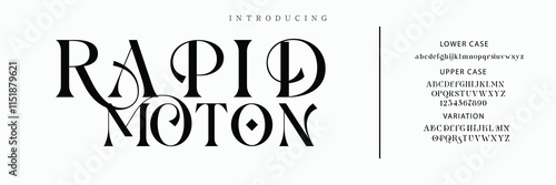 Luxury wedding alphabet font. Typography decorative elegant classic lettering serif fonts vintage retro for logo.