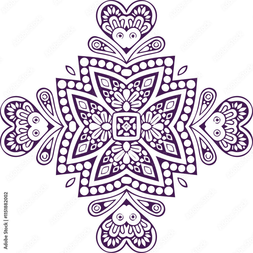 Beautiful flower art and mandala vector design Beautiful flower art and mandala vector design