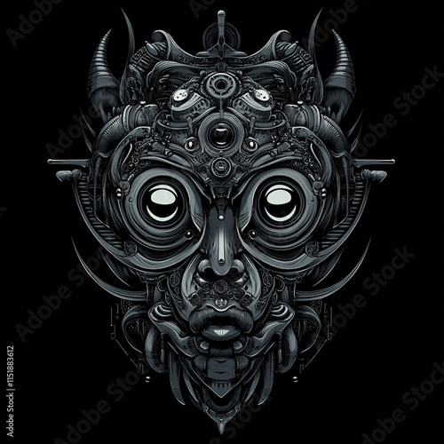 Hyakume Mask illustration photo