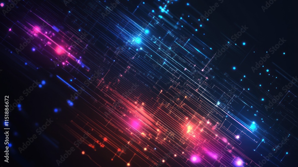 Obraz premium abstract technology communication concept vector background