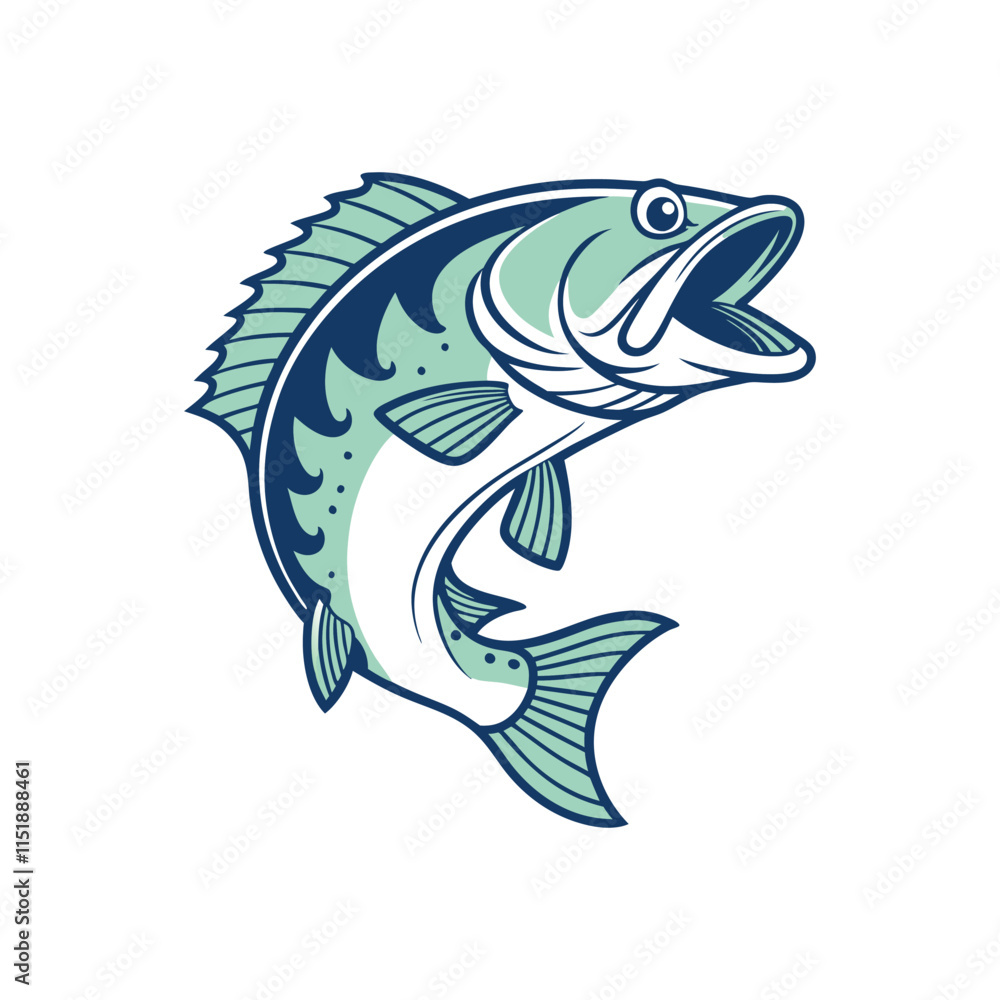Cartoon Largemouth Bass Cartoon Largemouth Bass