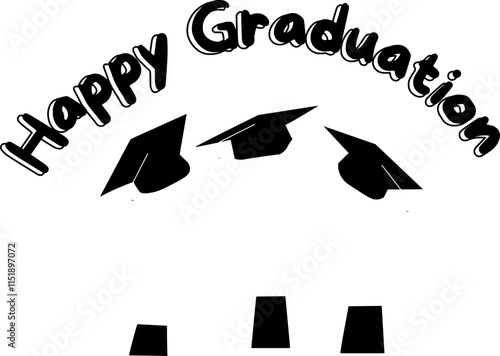 Tablou pe pânză congratulatory letter Congratulations on graduation and graduation