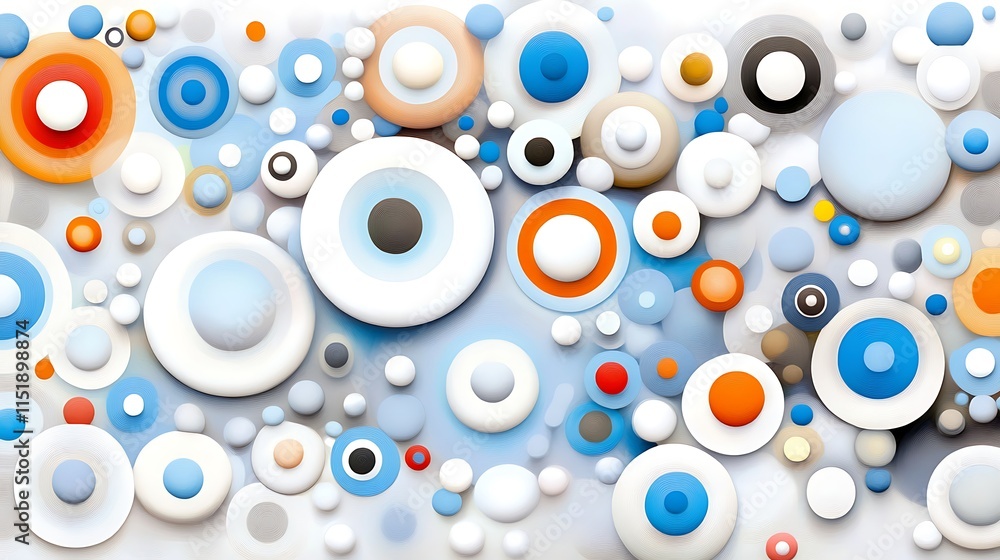 Abstract Colorful Circles Background Texture Abstract Colorful Circles Background Texture