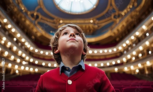 Wallpaper Mural Child in an opera house. Torontodigital.ca