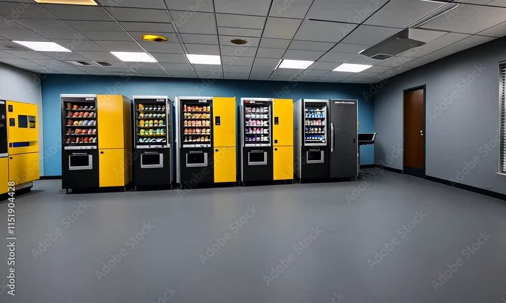 Vending machines in an office. Vending machines in an office.