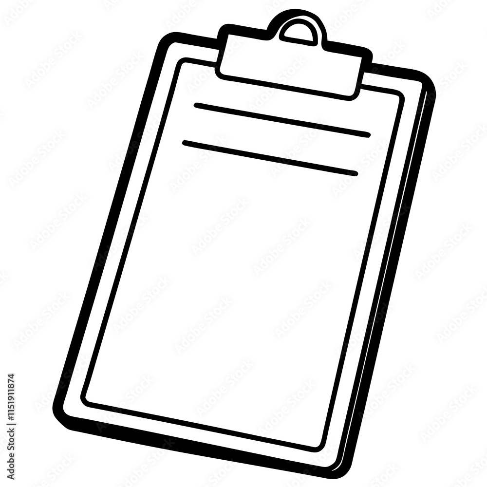 Minimalist Clipboard Line Art Vector Design Minimalist Clipboard Line Art Vector Design