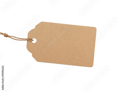 price tag isolated on white