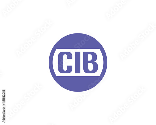 CIB logo design vector template. CIB photo