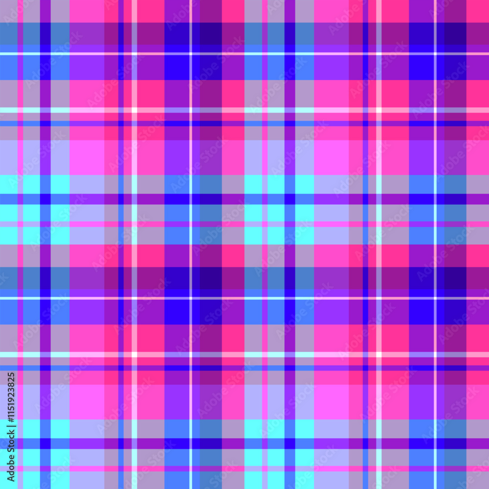 Seamless pattern in marvellous light and dark blue, pink, violet colors for plaid, fabric, textile, clothes, tablecloth and other things. Vector image. Seamless pattern in marvellous light and dark blue, pink, violet colors for plaid, fabric, textile, clothes, tablecloth and other things. Vector image.