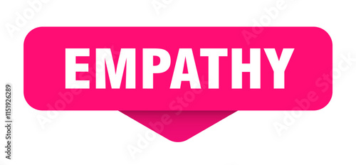 EMPATHY banner, button, sticker, sign