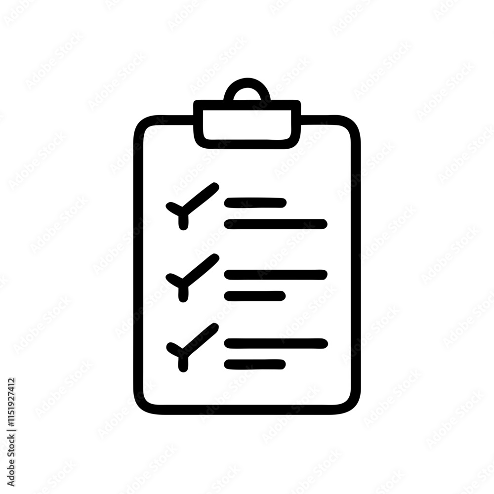 Travel checklist icon featuring clipboard and task list for travel planning and organization concept Travel checklist icon featuring clipboard and task list for travel planning and organization concept