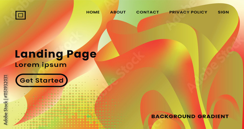Landing page web template