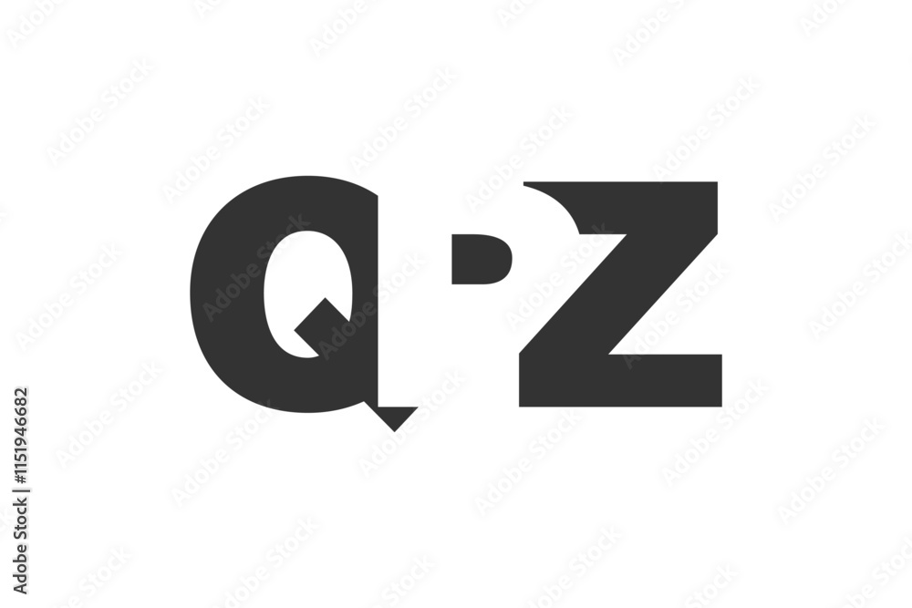 QPZ logo design. Initial letter Q P Z bold font style for tech startups, consulting, corporate branding. Creative company name, headlines typography identity, trendy logotype. QPZ logo design. Initial letter Q P Z bold font style for tech startups, consulting, corporate branding. Creative company name, headlines typography identity, trendy logotype.