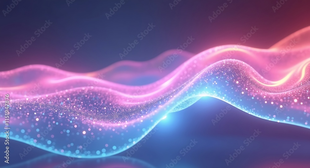 Abstract Pink and Blue Glowing Wave Abstract Background, digital art, glowing particles, shiny, vibrant Abstract Pink and Blue Glowing Wave Abstract Background, digital art, glowing particles, shiny, vibrant