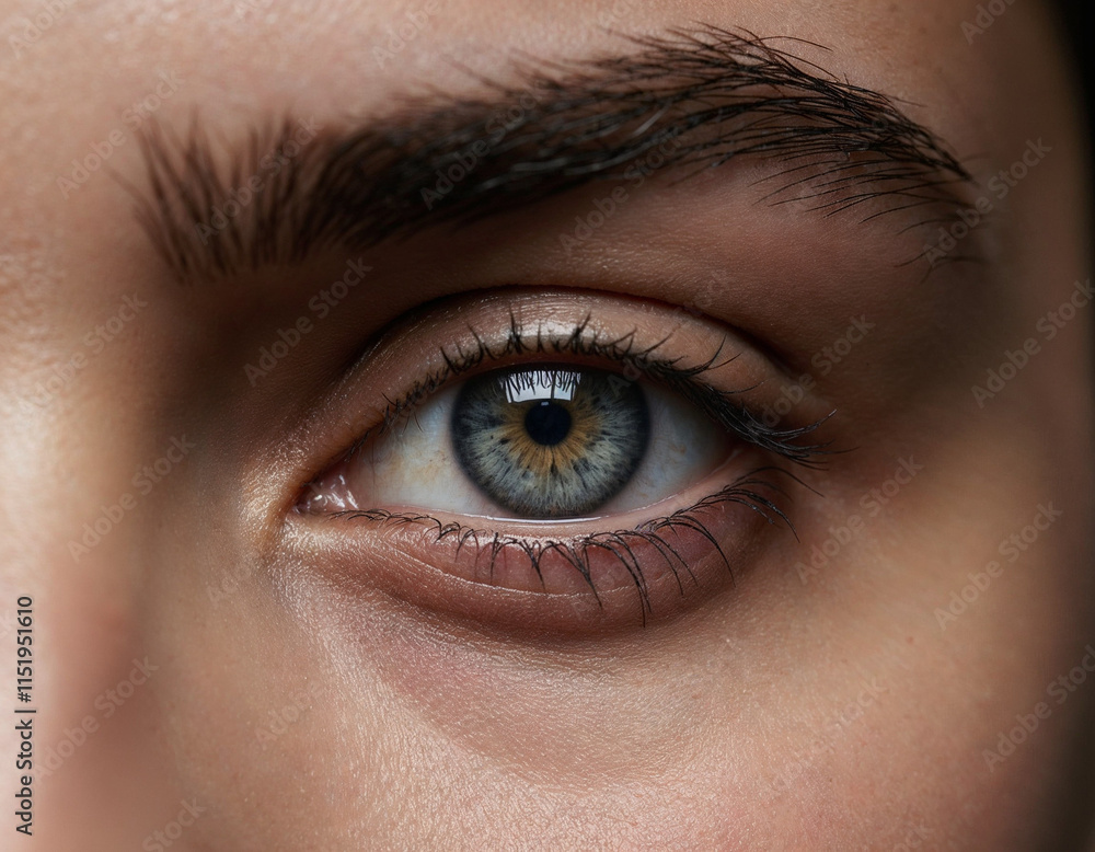 Naklejka premium Close-up of a Human Eye
