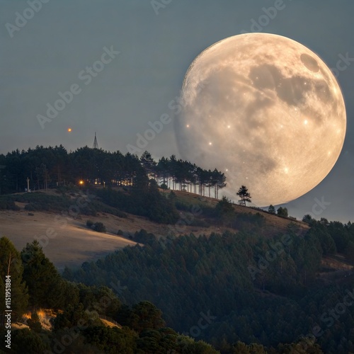  The Moon is an astronomical body that orbits planet Earth, being Earth's only permanent natural satelliteMoon background  photo