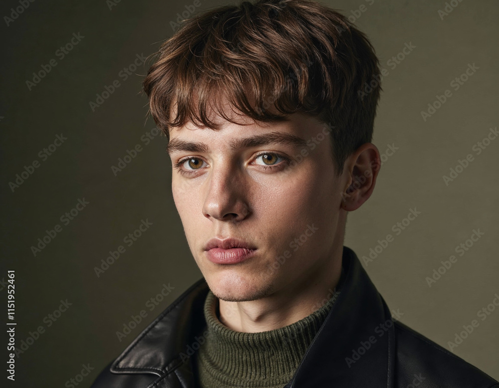 Fototapeta premium Thoughtful Teenage Boy
