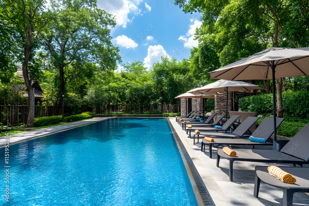 Obraz premium luxury swimming pool