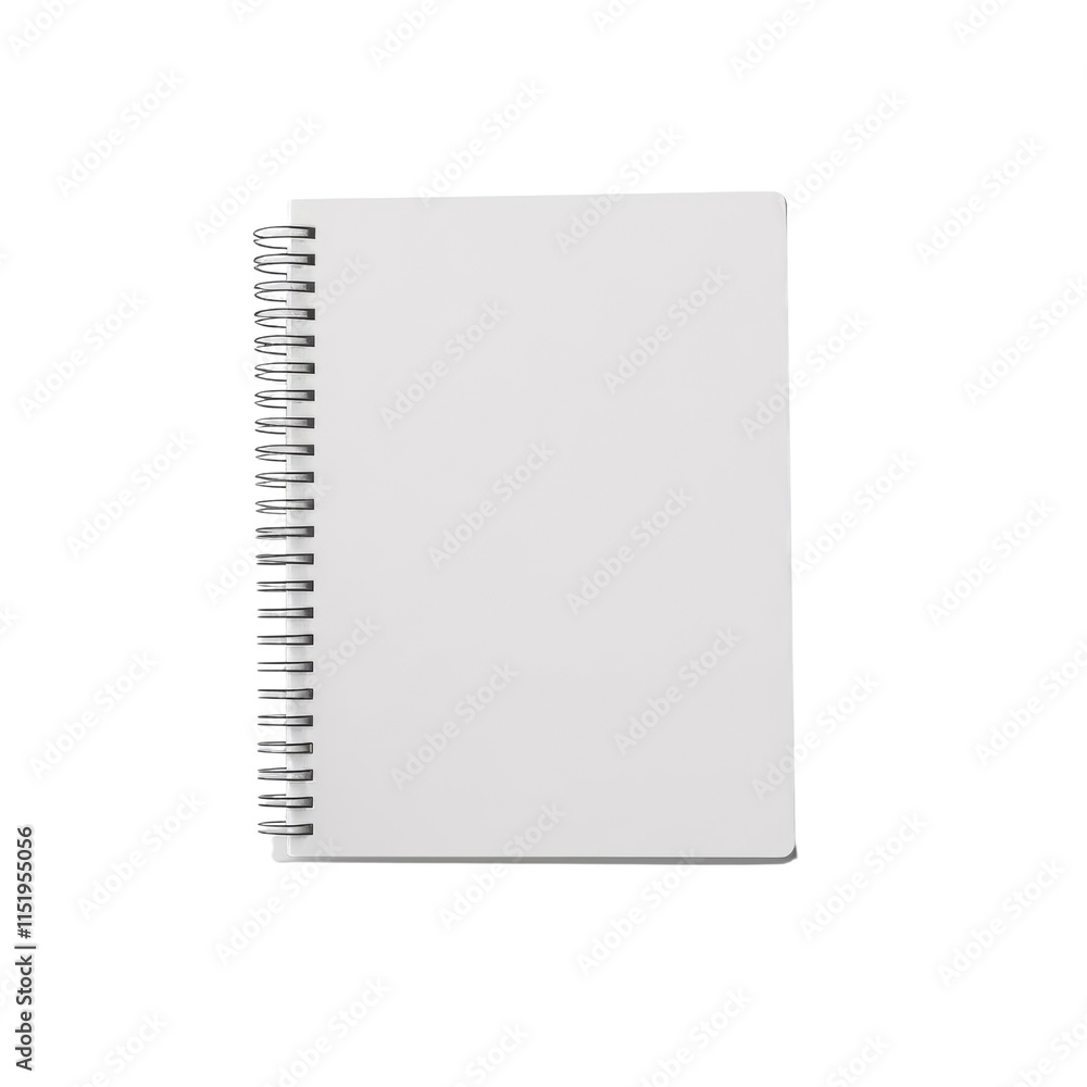 Blank Spiral-Bound Notebook with White Page Blank Spiral-Bound Notebook with White Page