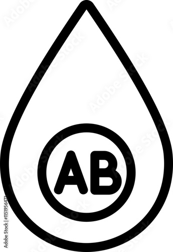 Blood Drop Type AB